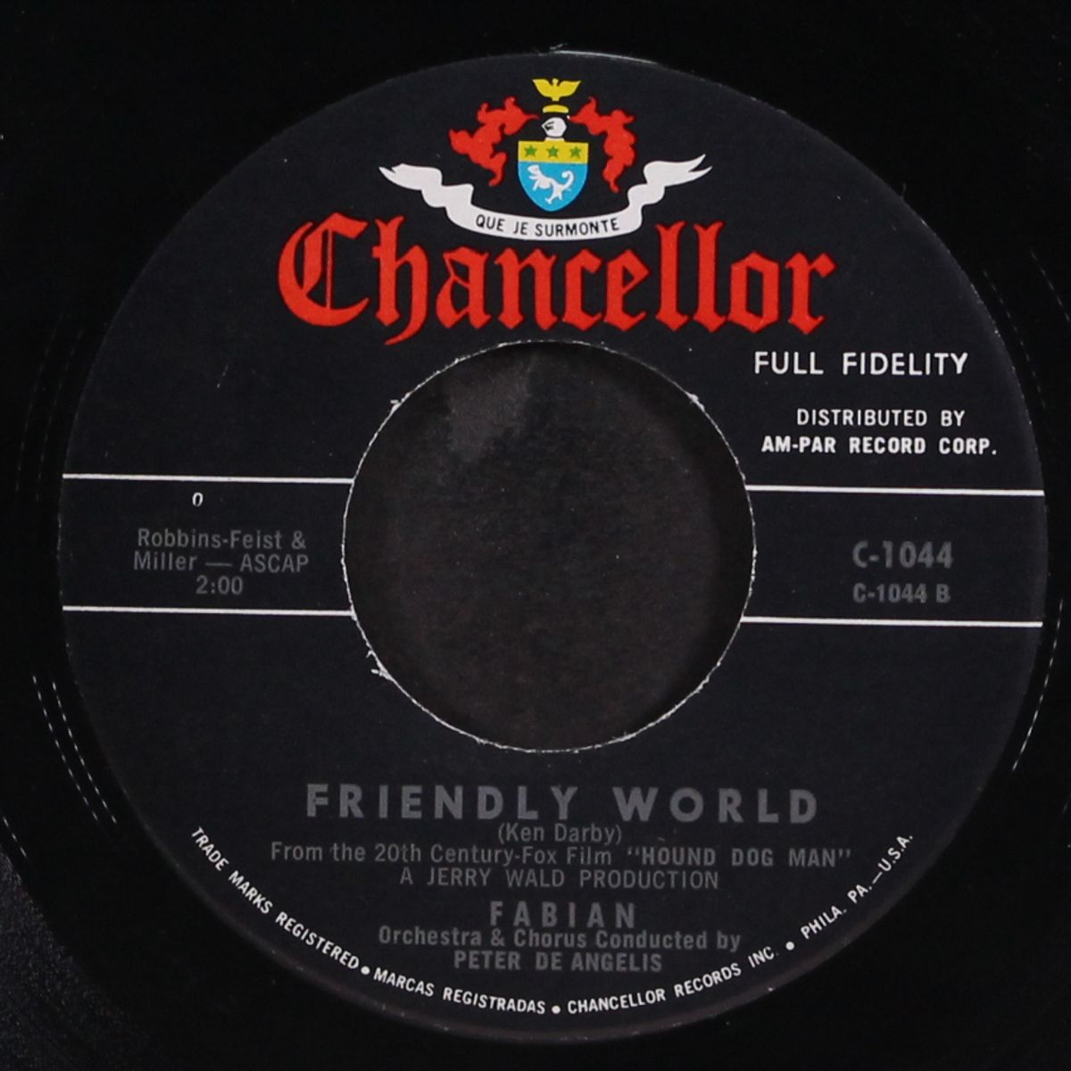 hound dog man / this friendly world by FABIAN