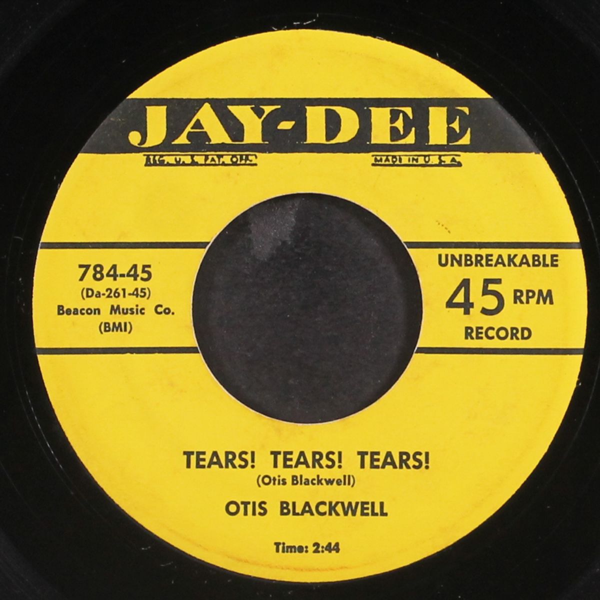 daddy rollin' stone / tears! tears! tears! by OTIS BLACKWELL