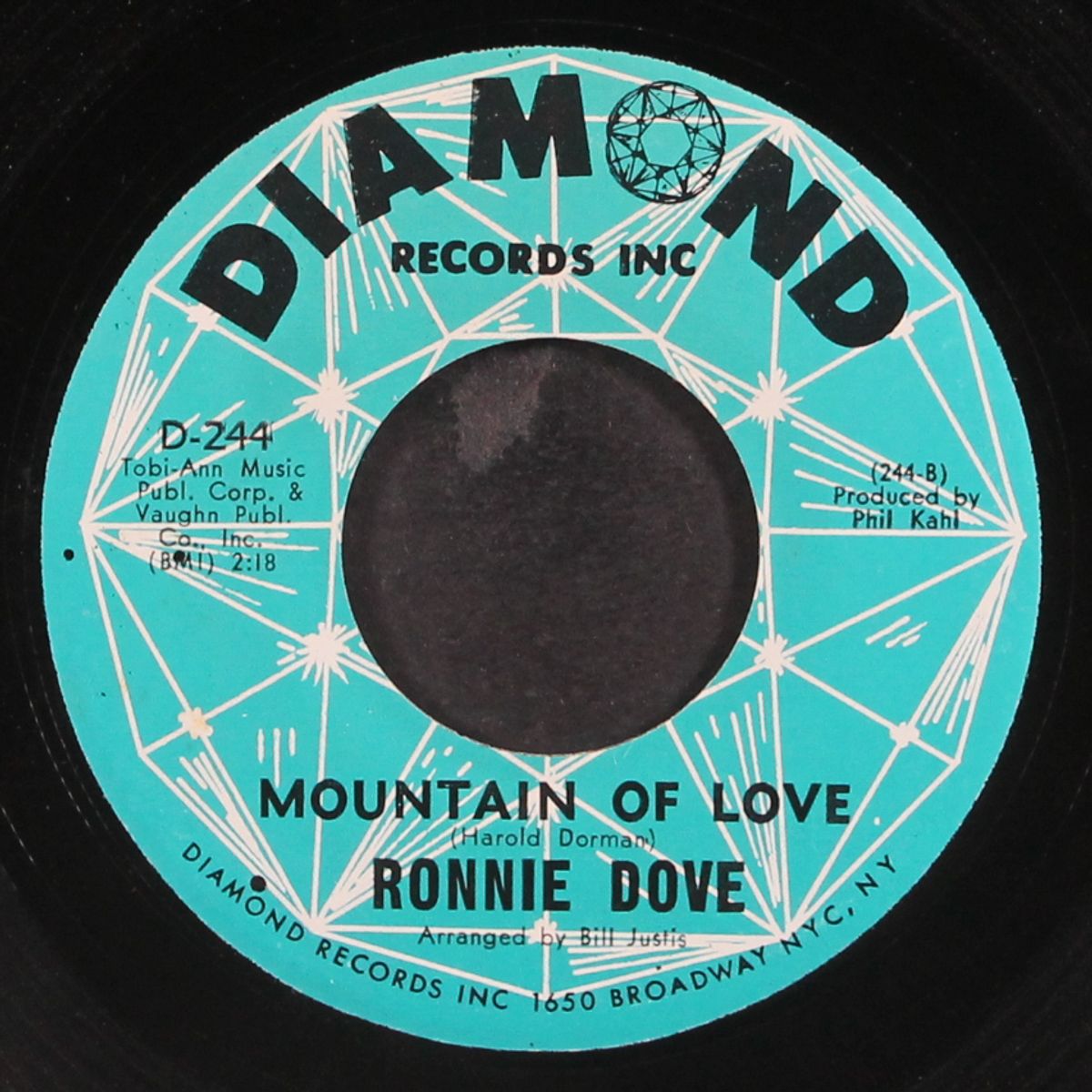 mountain of love / never gonna cry by RONNIE DOVE
