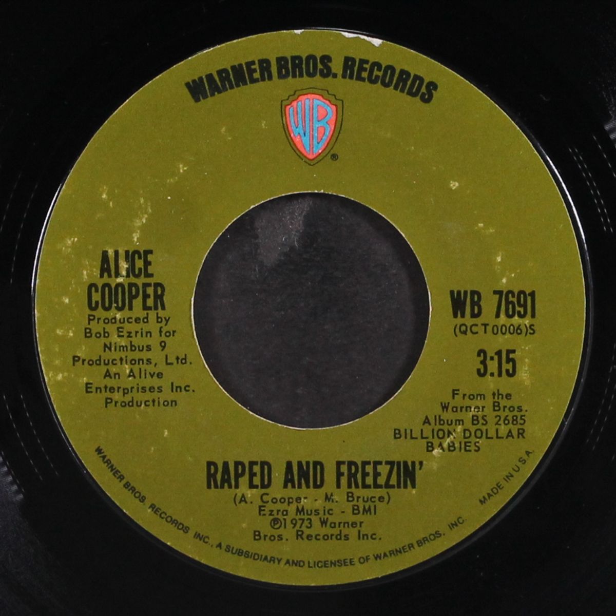no more mr. nice guy / raped and freezin' by ALICE COOPER