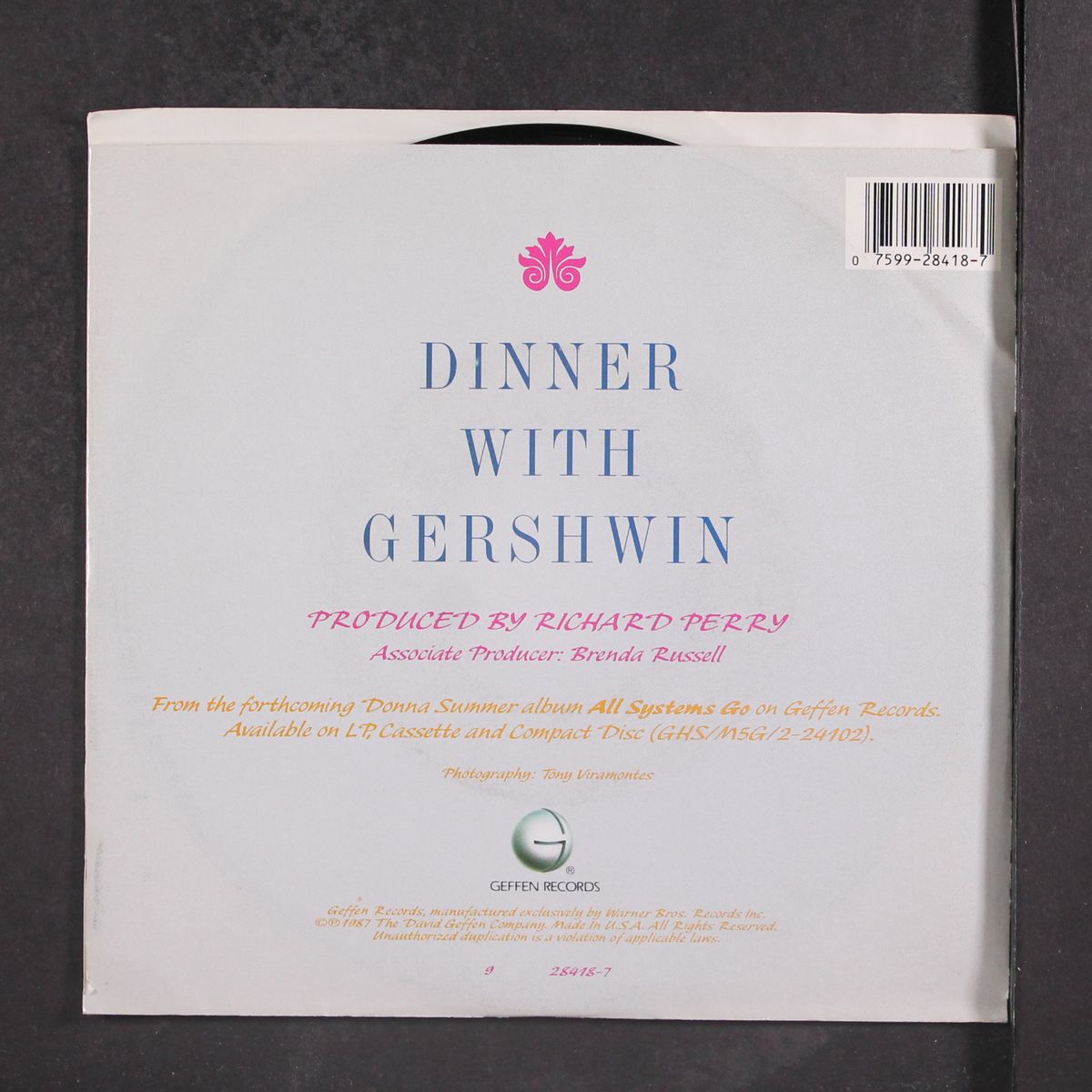 dinner with gershwin / same by DONNA SUMMER