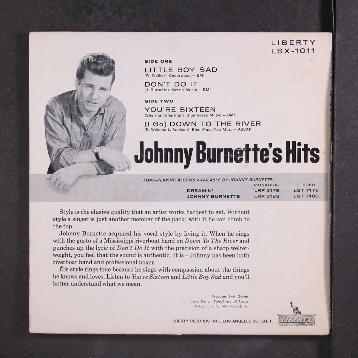 johnny burnette's hits by JOHNNY BURNETTE