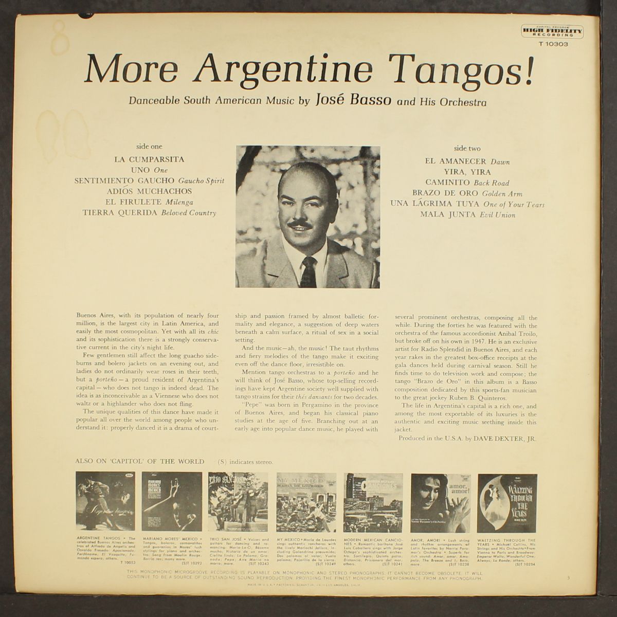 more argentine tangos by JOSE BASSO