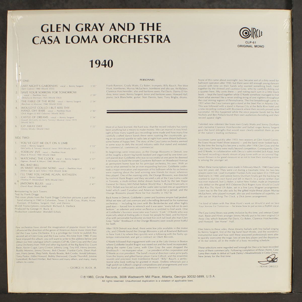1940 by GLEN GRAY