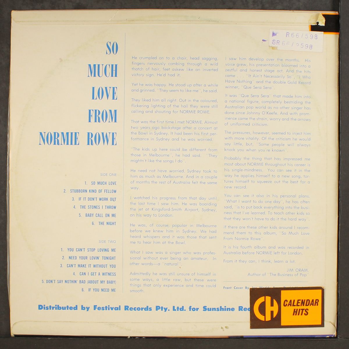 so much love by NORMIE ROWE