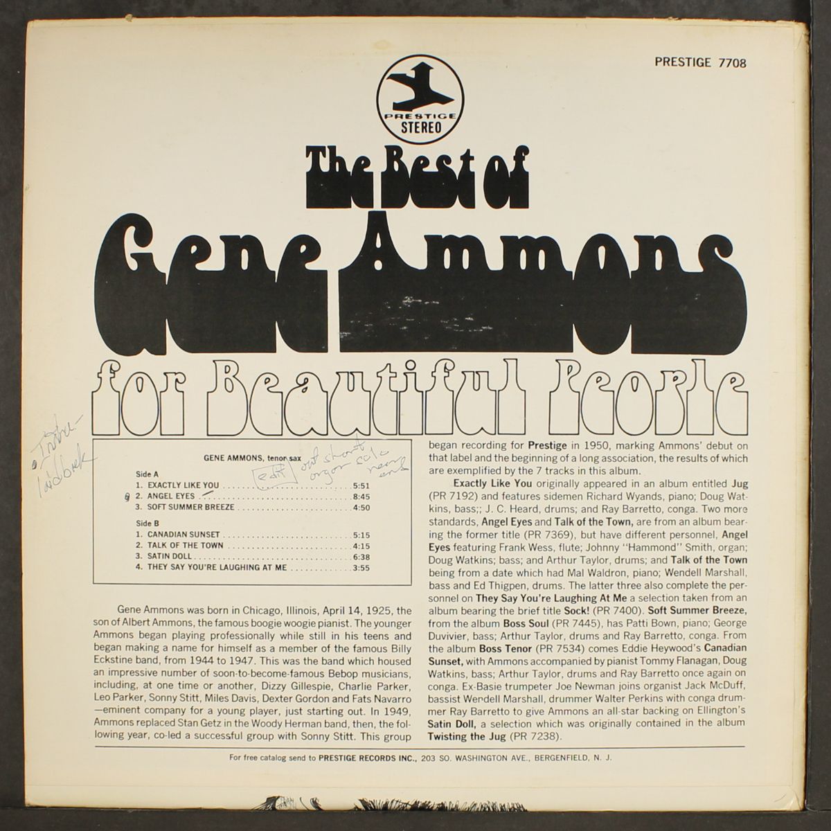 best of by GENE AMMONS