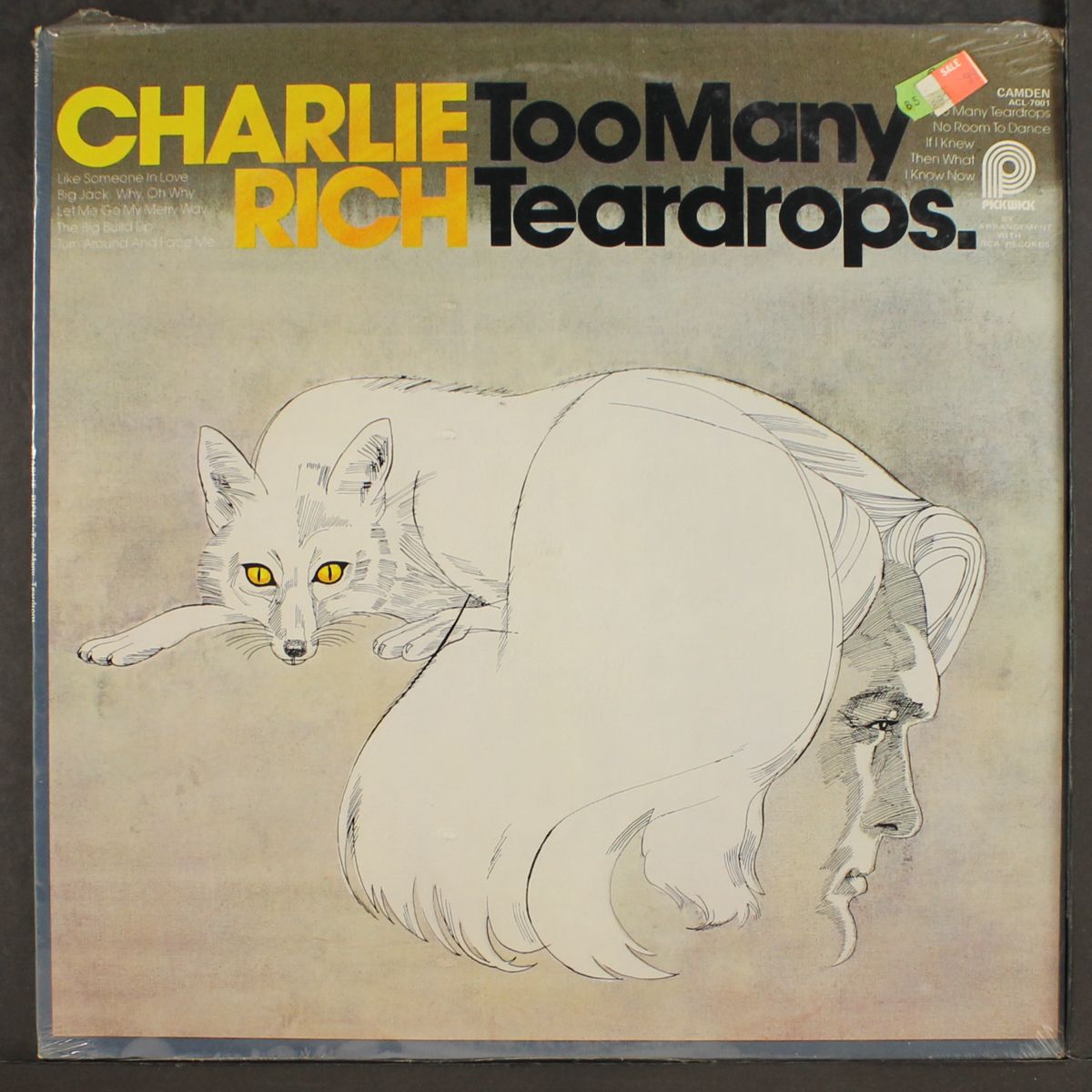 too many teardrops by CHARLIE RICH