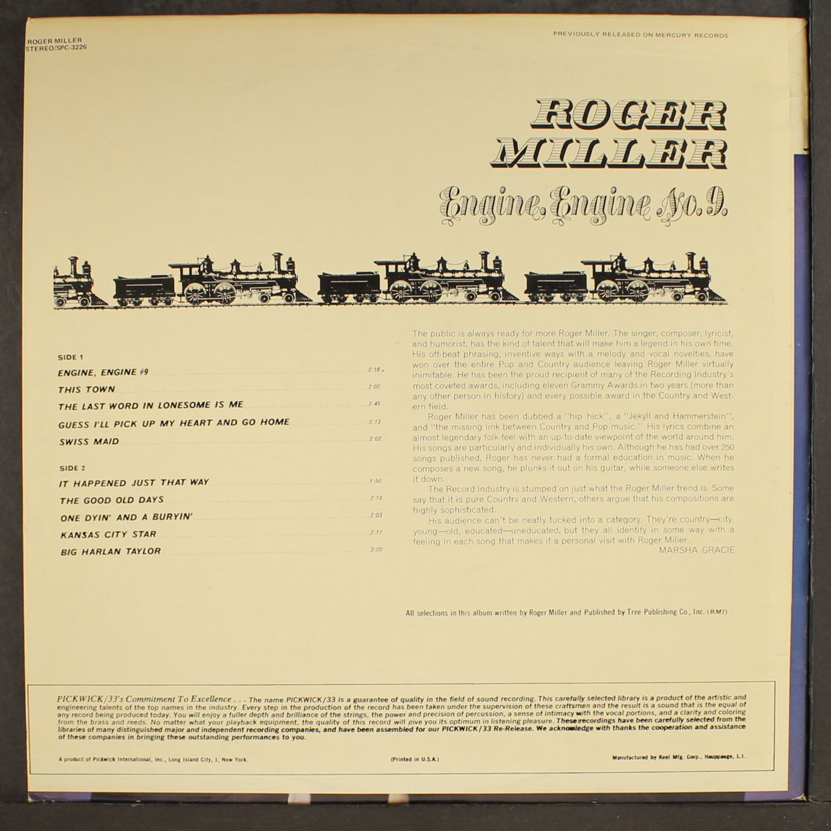 engine, engine no. 9 by ROGER MILLER