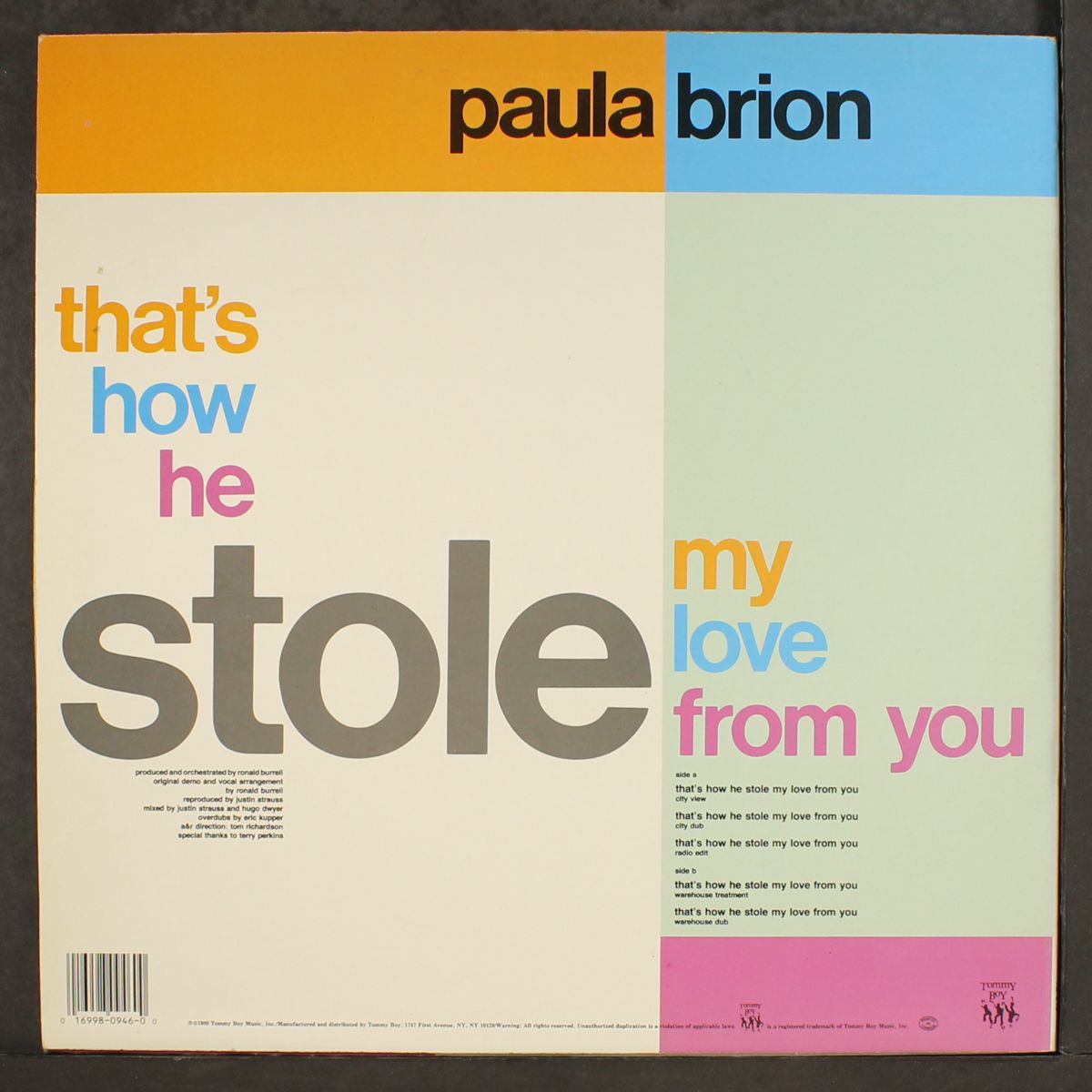 that's how he stole my love from you by PAULA BRION