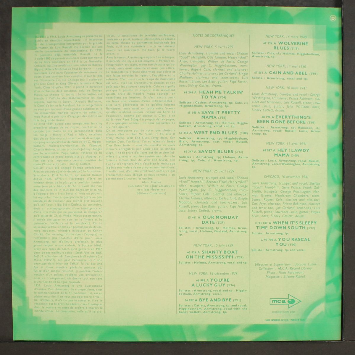 heah me talkin' to ya, vol. 5: 1939-41 by LOUIS ARMSTRONG