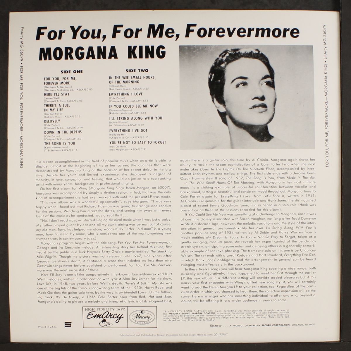 for you, for me, forevermore by MORGANA KING