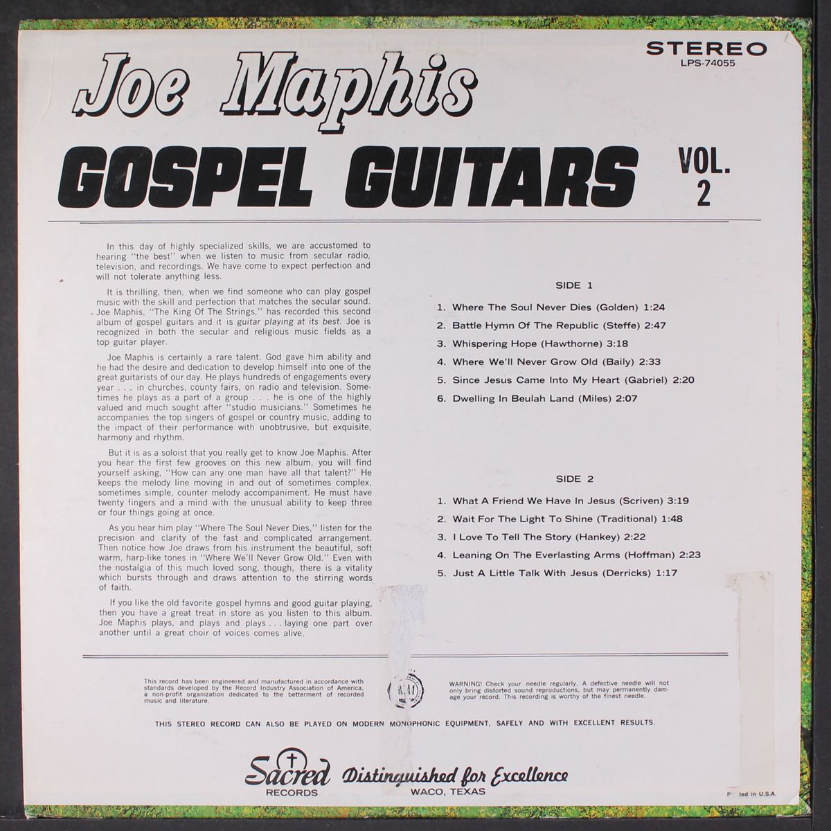 gospel guitars, vol. 2 by JOE MAPHIS