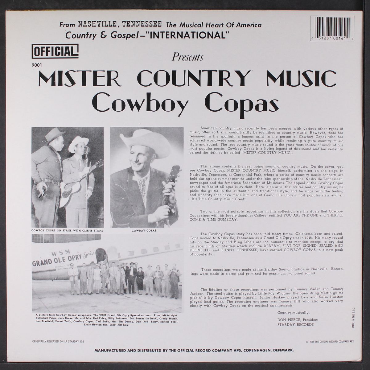 mister country music by COWBOY COPAS