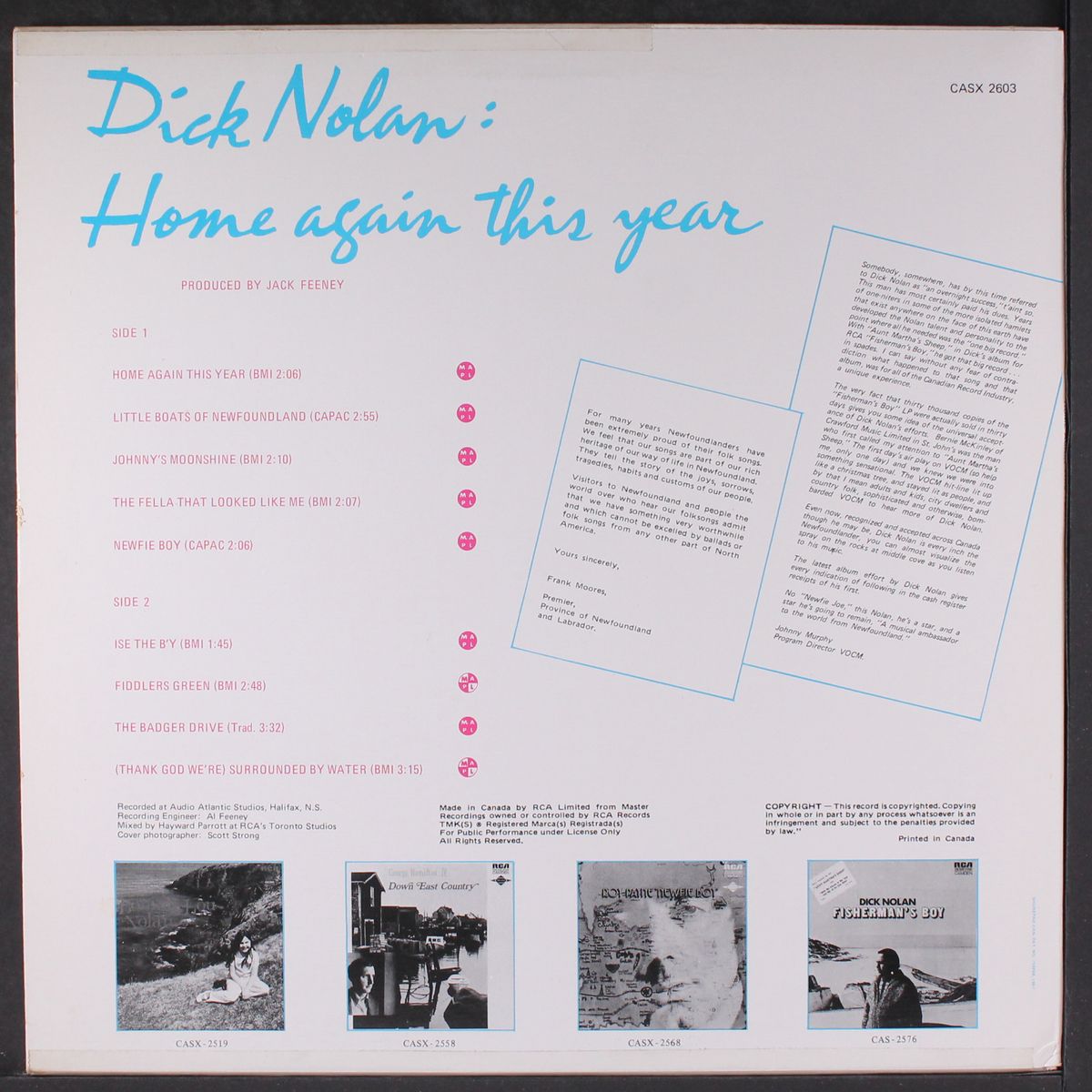home again this year by DICK NOLAN