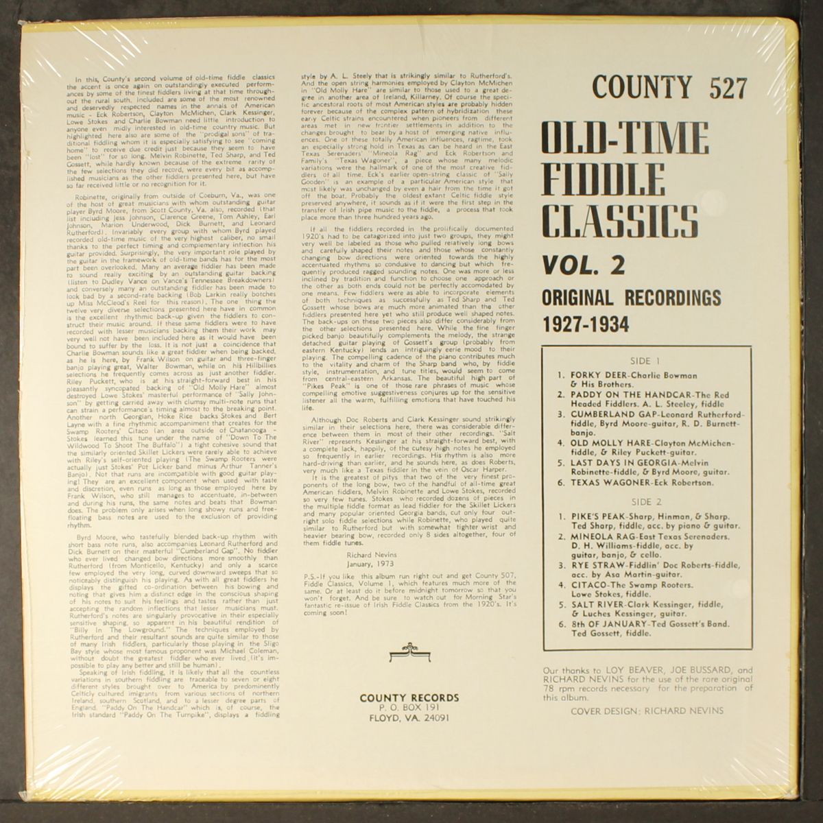 old time fiddle classics, vol. 2 by VARIOUS