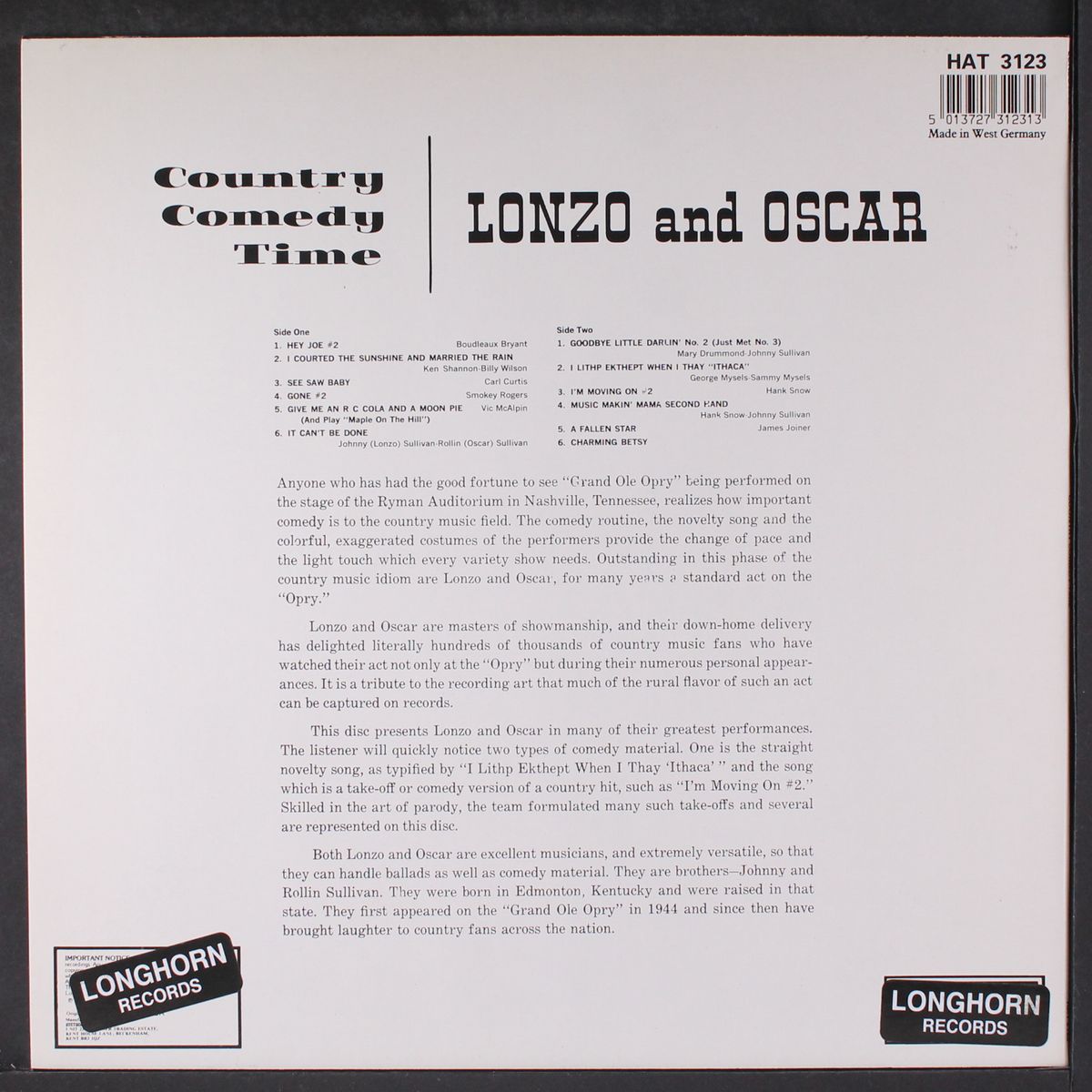 country comedy time by LONZO & OSCAR