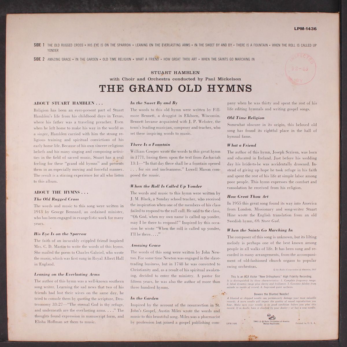 the grand old hymns by STUART HAMBLEN