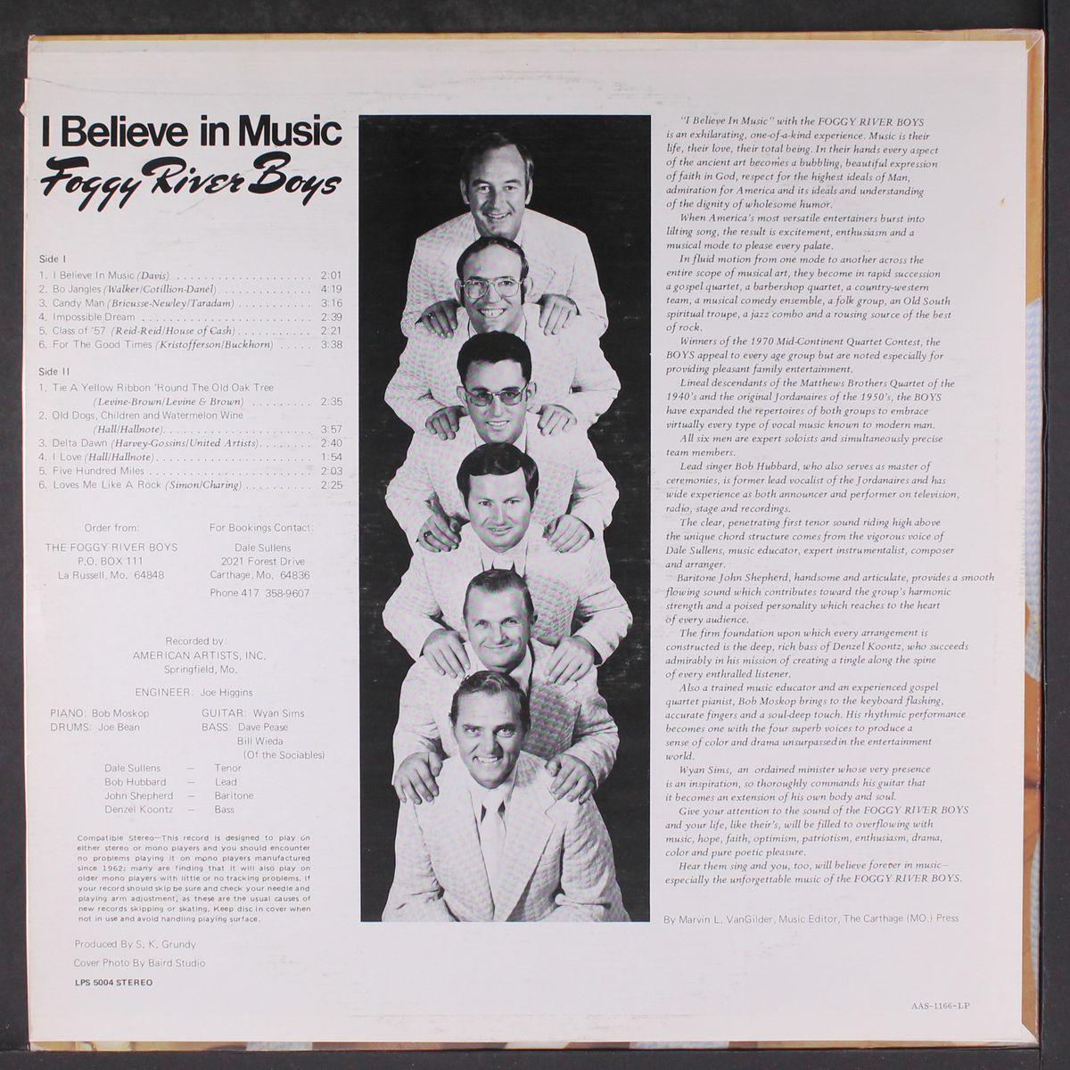 i believe in music by FOGGY RIVER BOYS