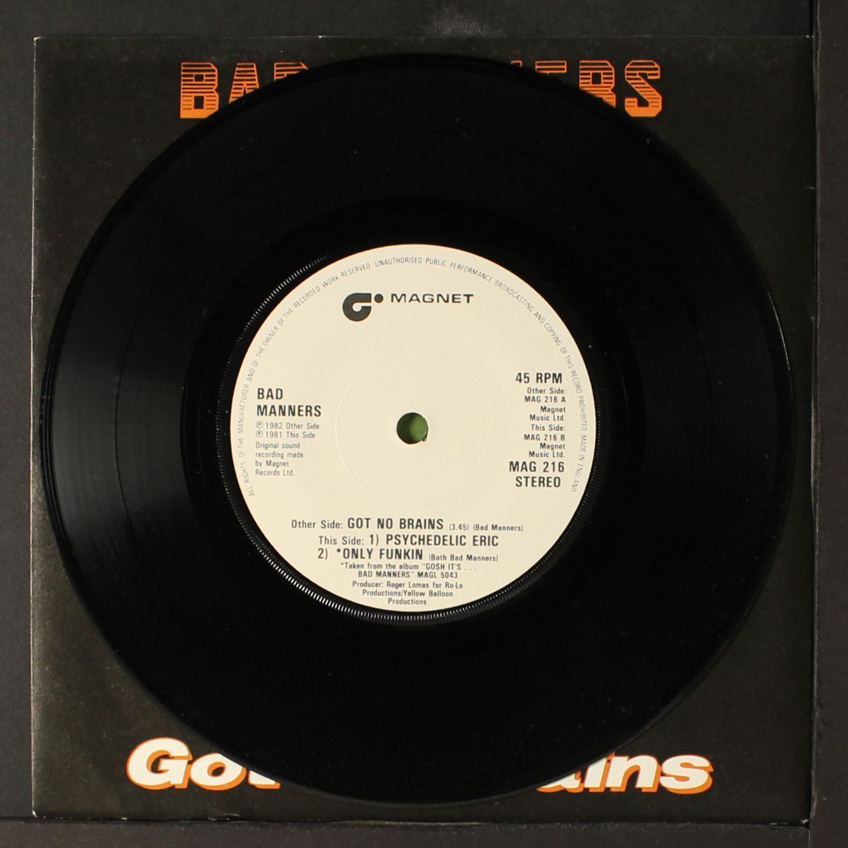 got no brains +2 by BAD MANNERS