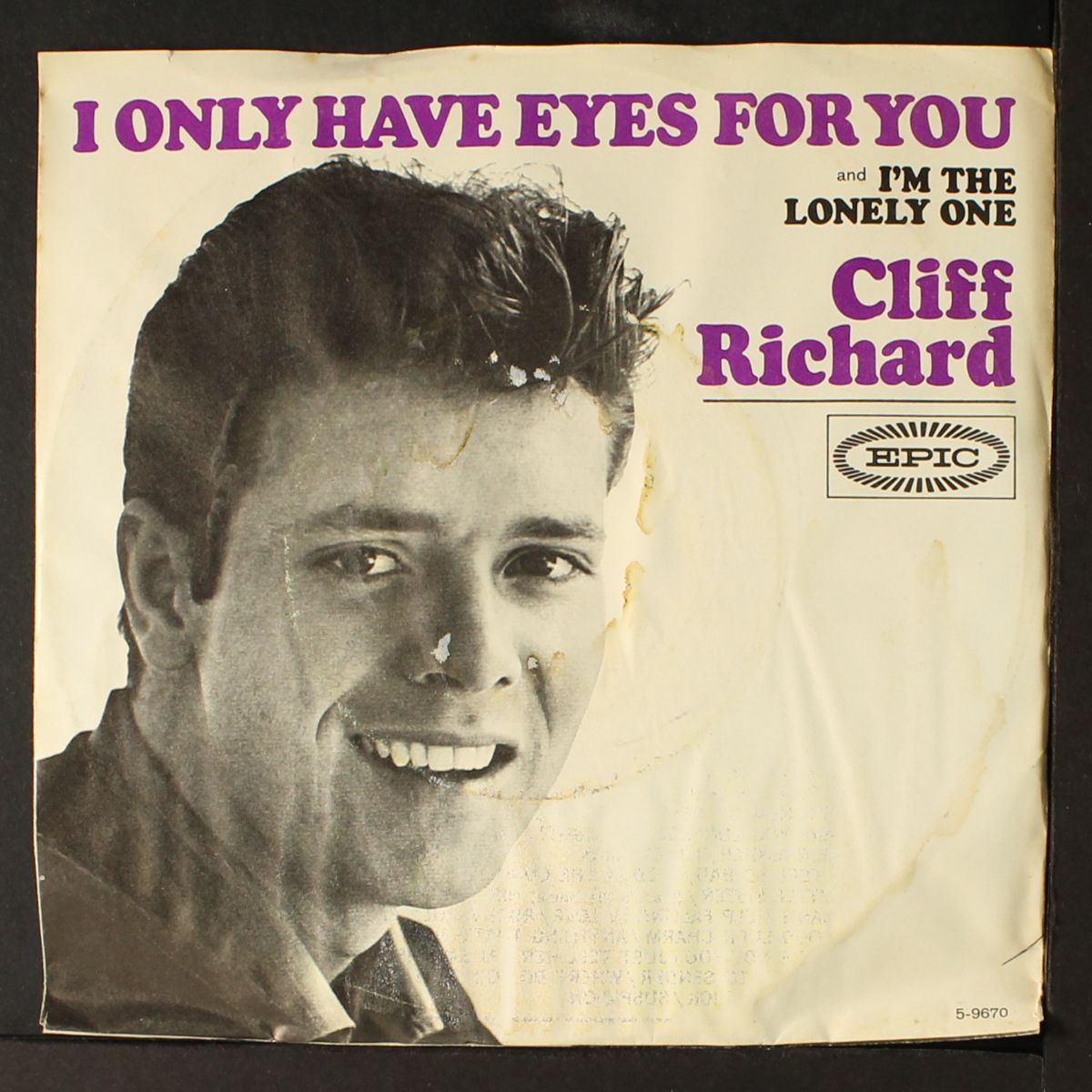 i'm the lonely one by CLIFF RICHARD