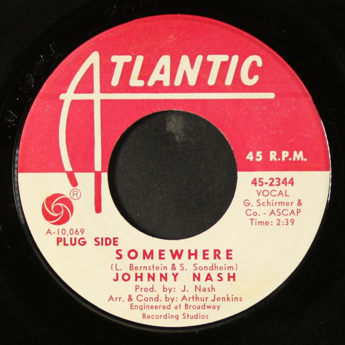big city / somewhere by JOHNNY NASH
