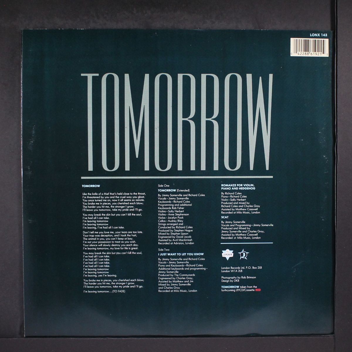 tomorrow by COMMUNARDS