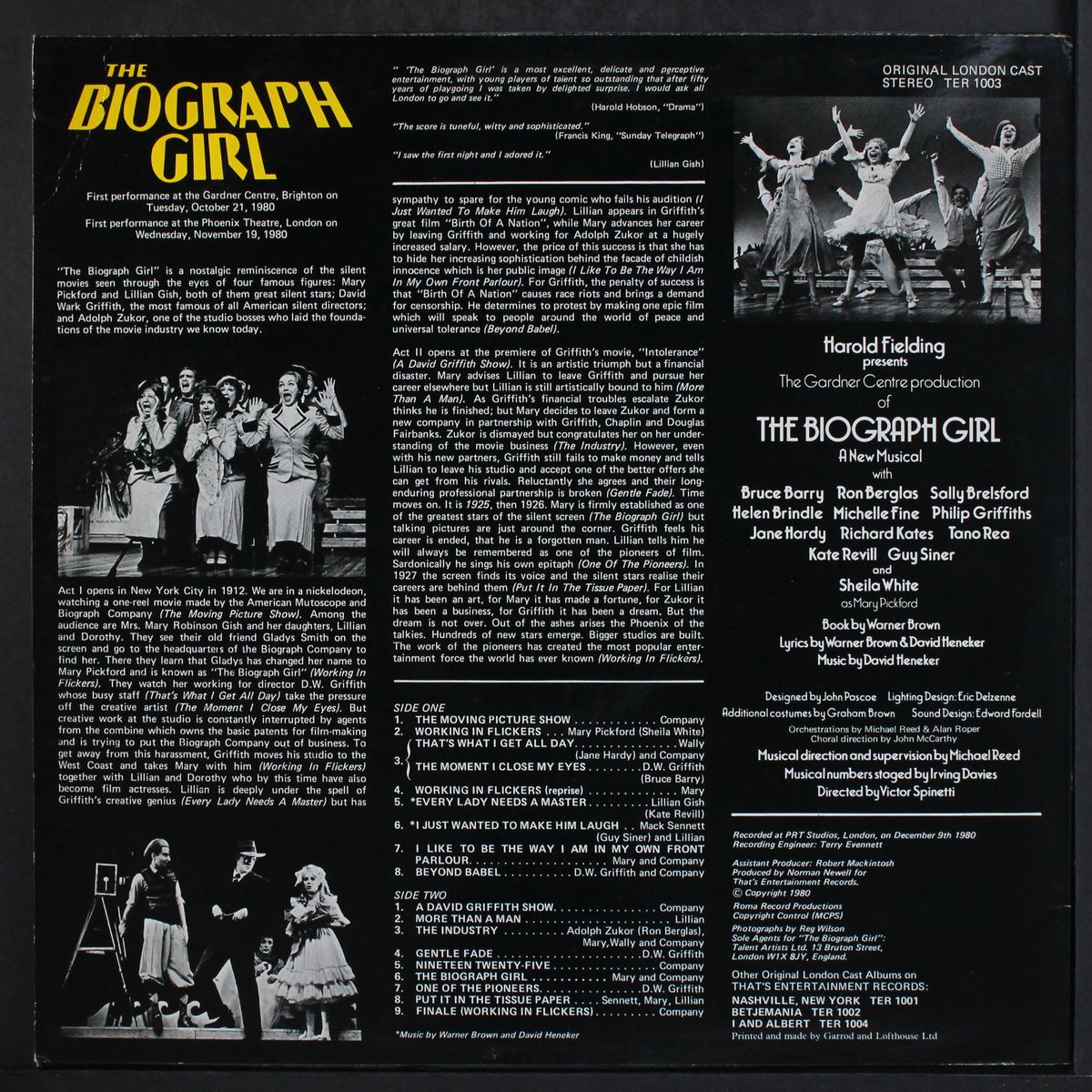 the biograph girl by ORIGINAL LONDON CAST