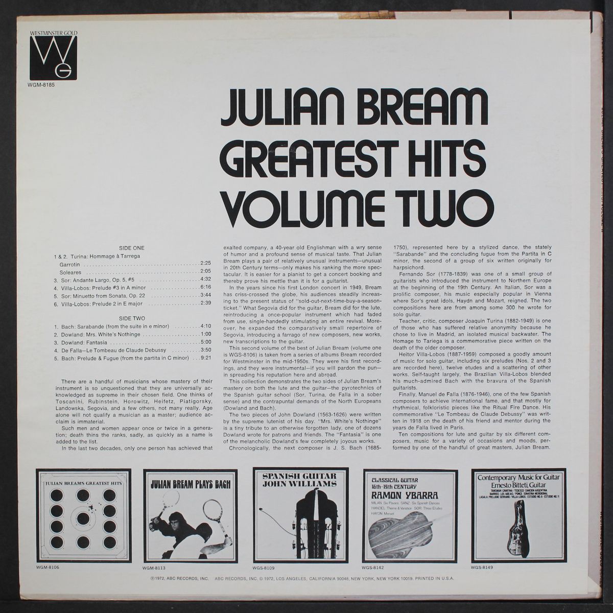 a collection of greatest performances, vol. 2 by JULIAN BREAM