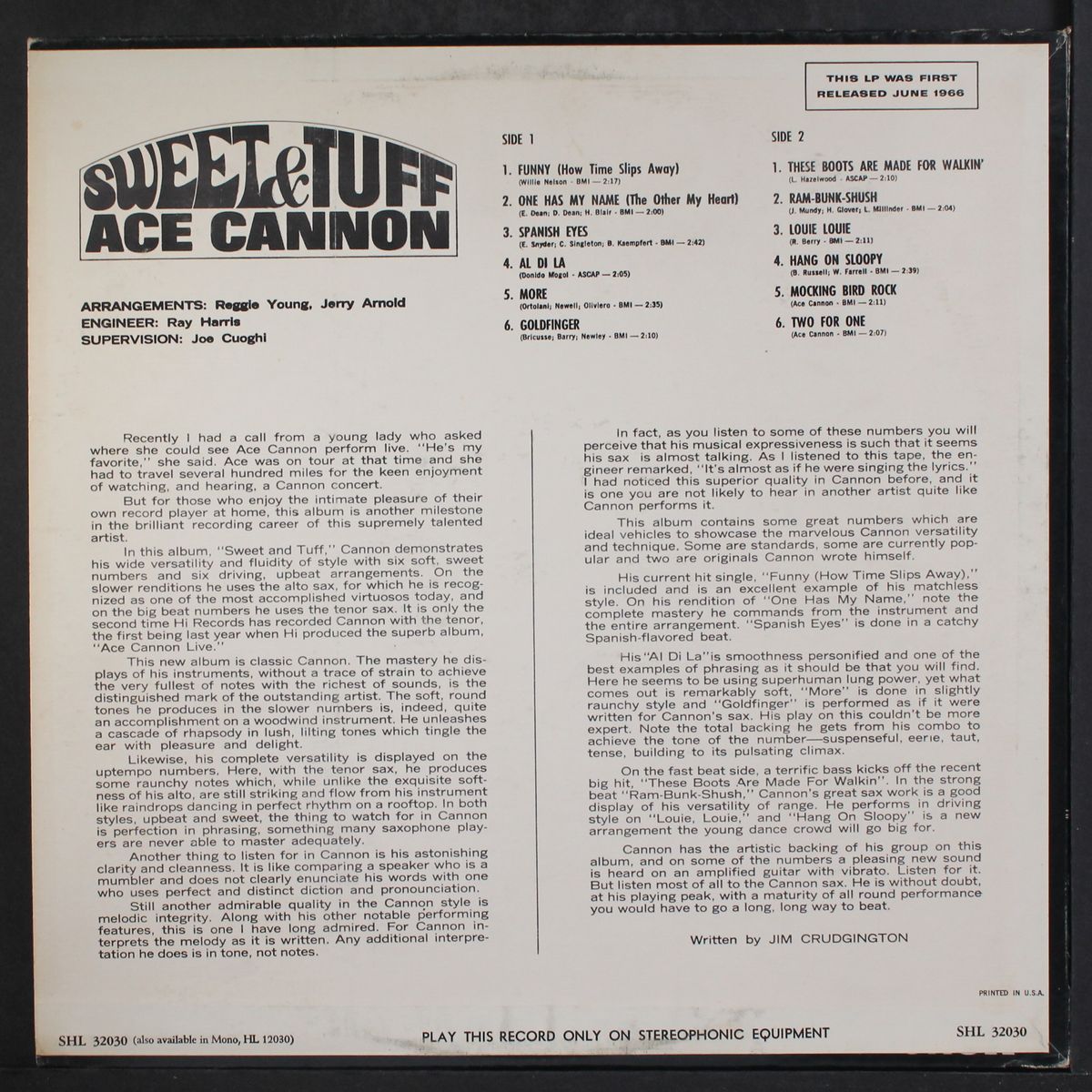 sweet & tough by ACE CANNON