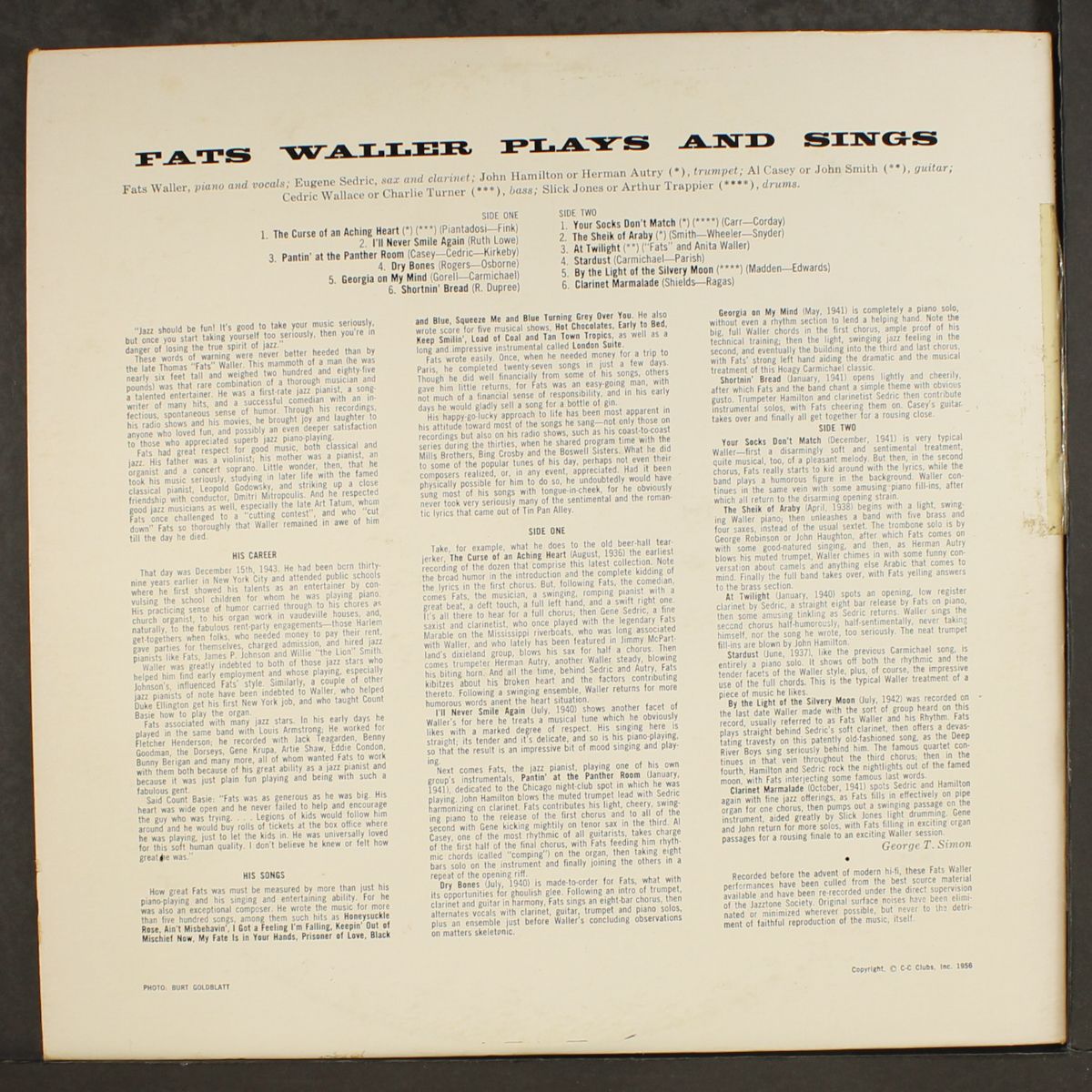 plays and sings by FATS WALLER
