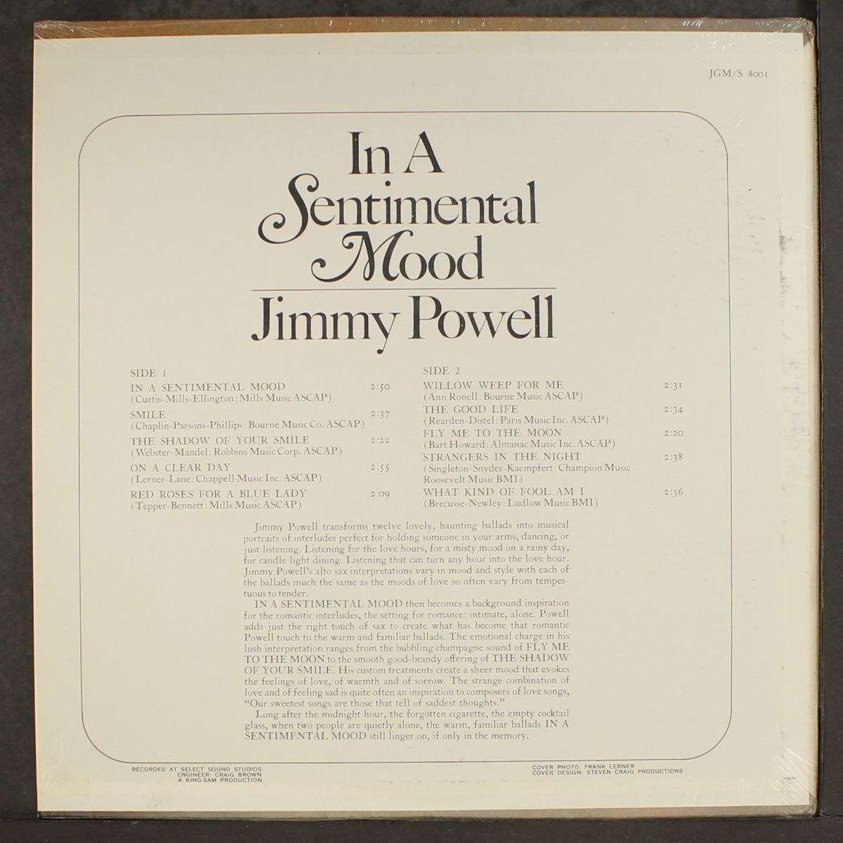 in a sentimental mood by JIMMY POWELL