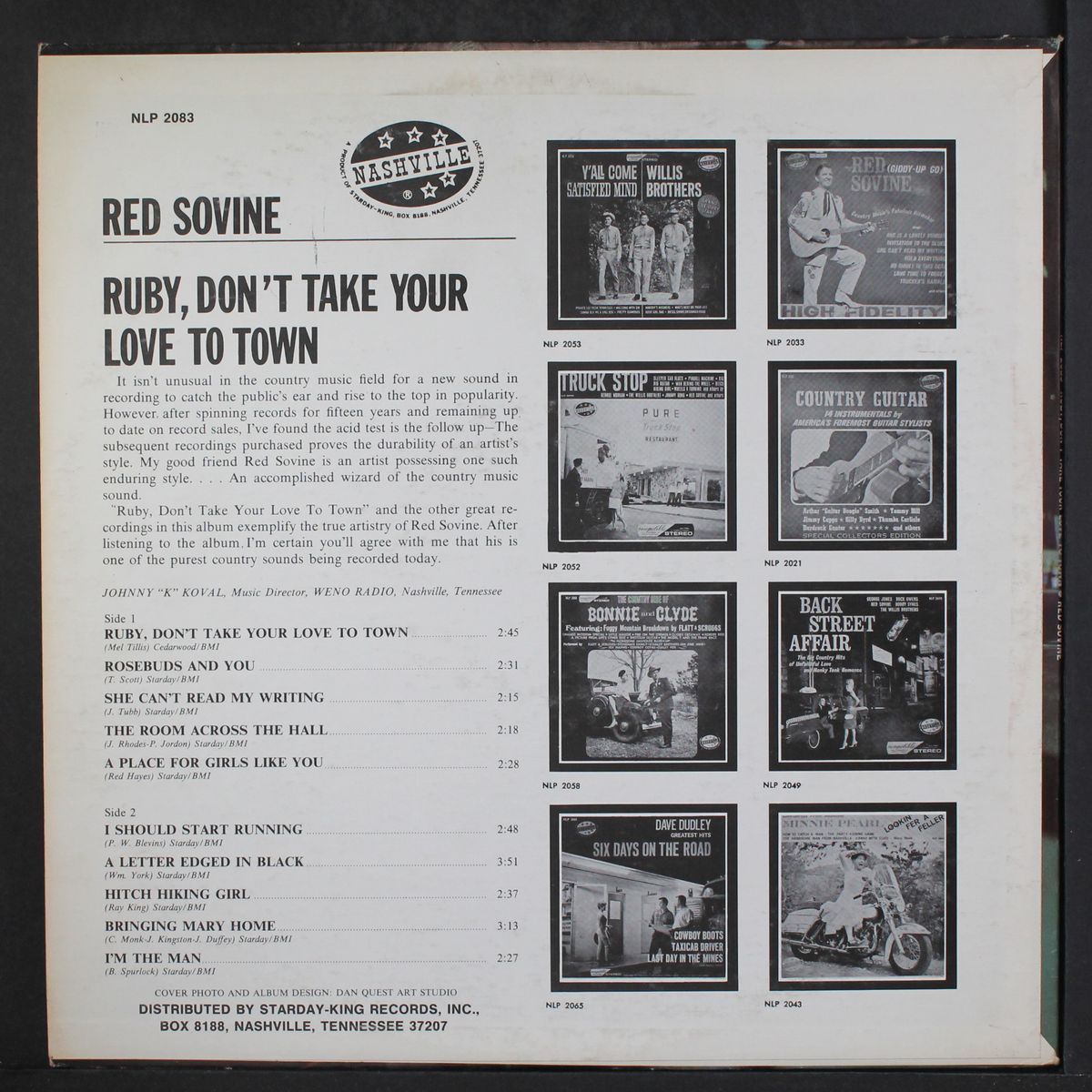 ruby, don't take your love to town by RED SOVINE