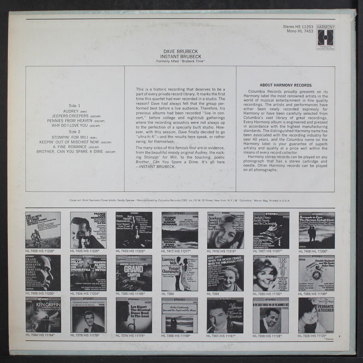 instant brubeck by DAVE BRUBECK