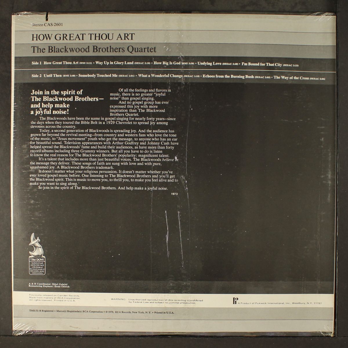 how great thou art by BLACKWOOD BROTHERS