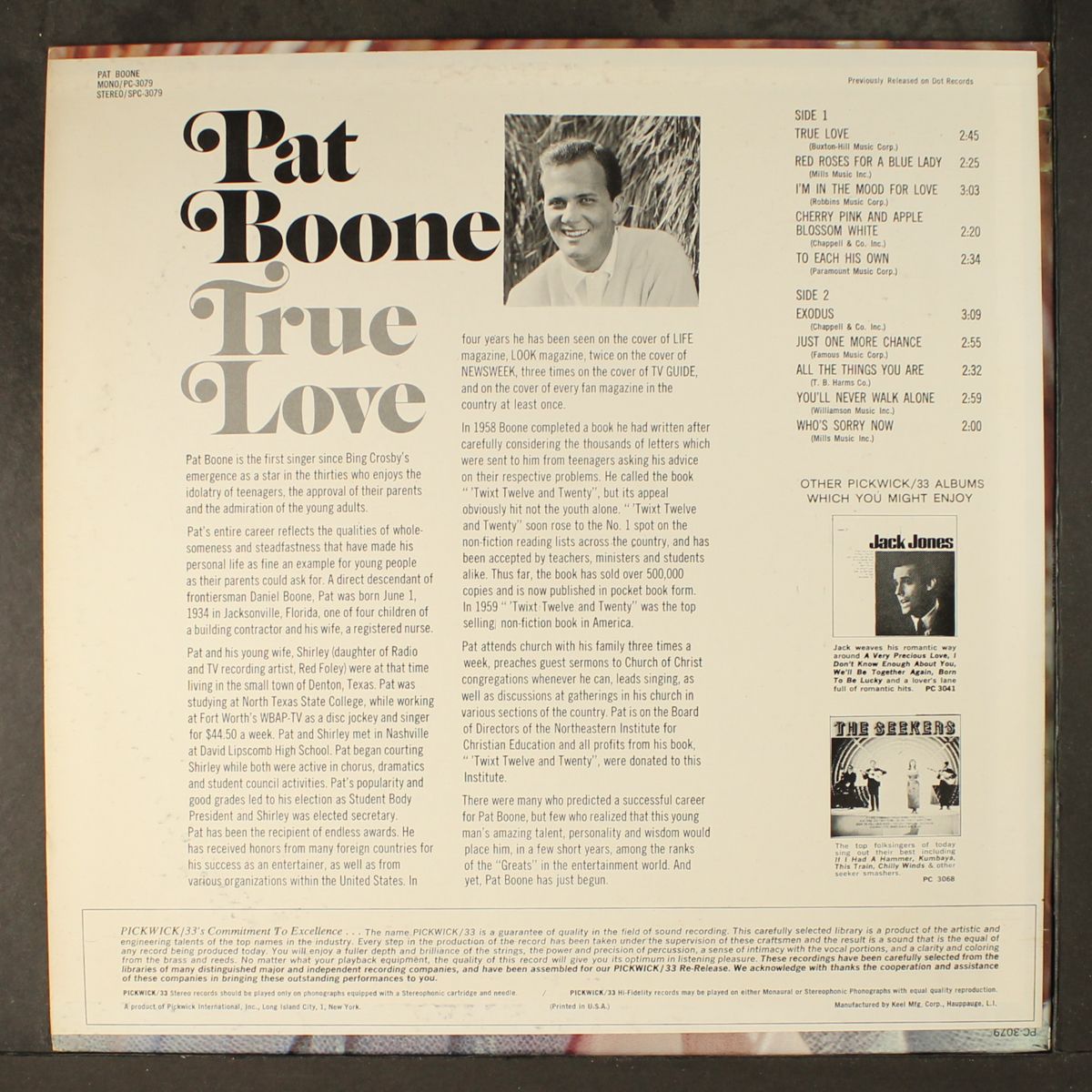 true love by PAT BOONE