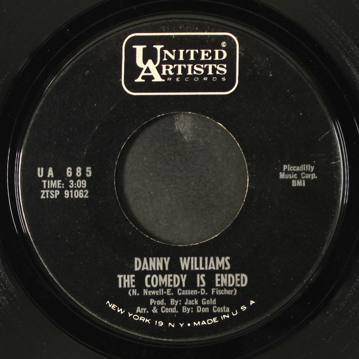 white on white / the comedy is ended by DANNY WILLIAMS