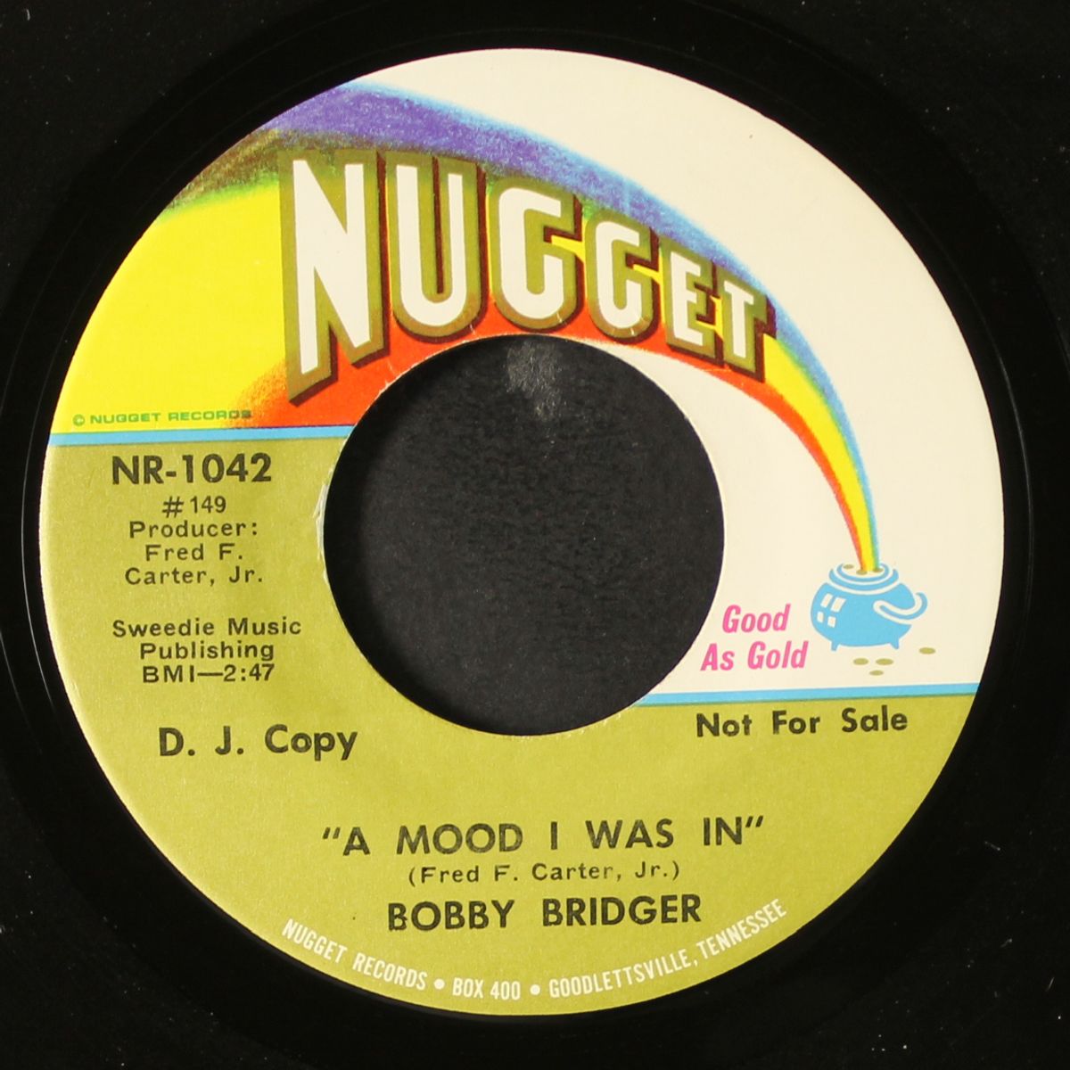 shelter of my mind / a mood i was in by BOBBY BRIDGER