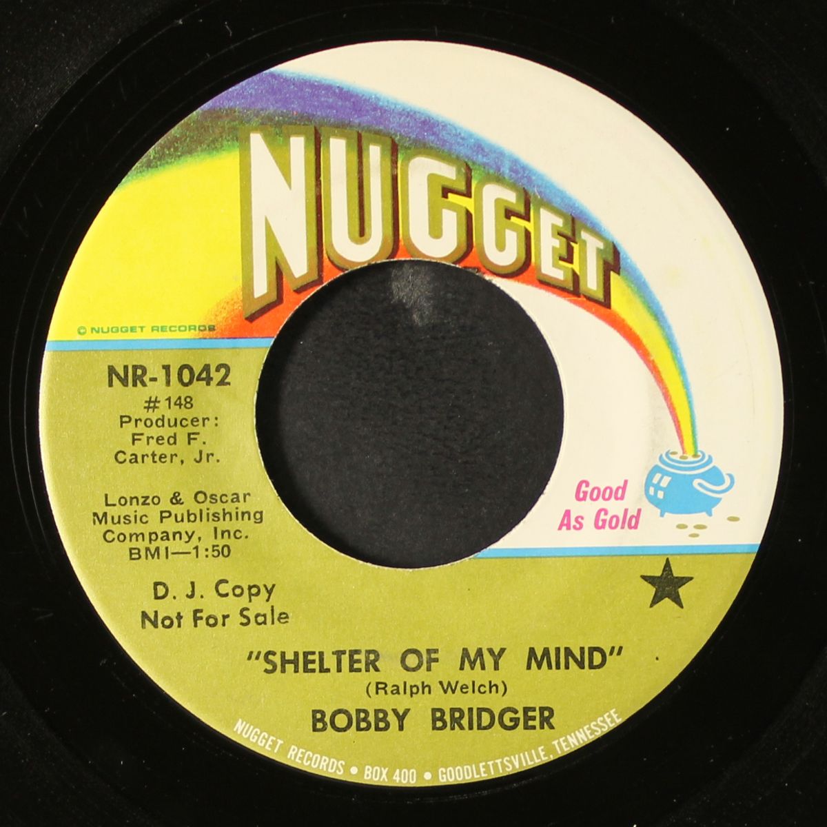 shelter of my mind / a mood i was in by BOBBY BRIDGER
