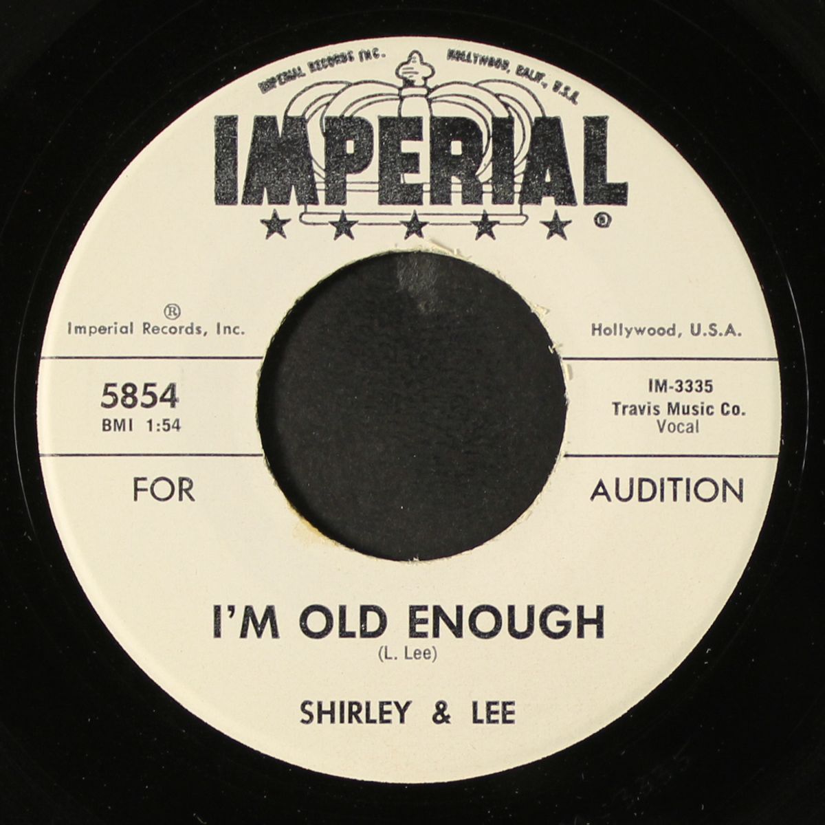 my last letter / i'm old enough by SHIRLEY & LEE