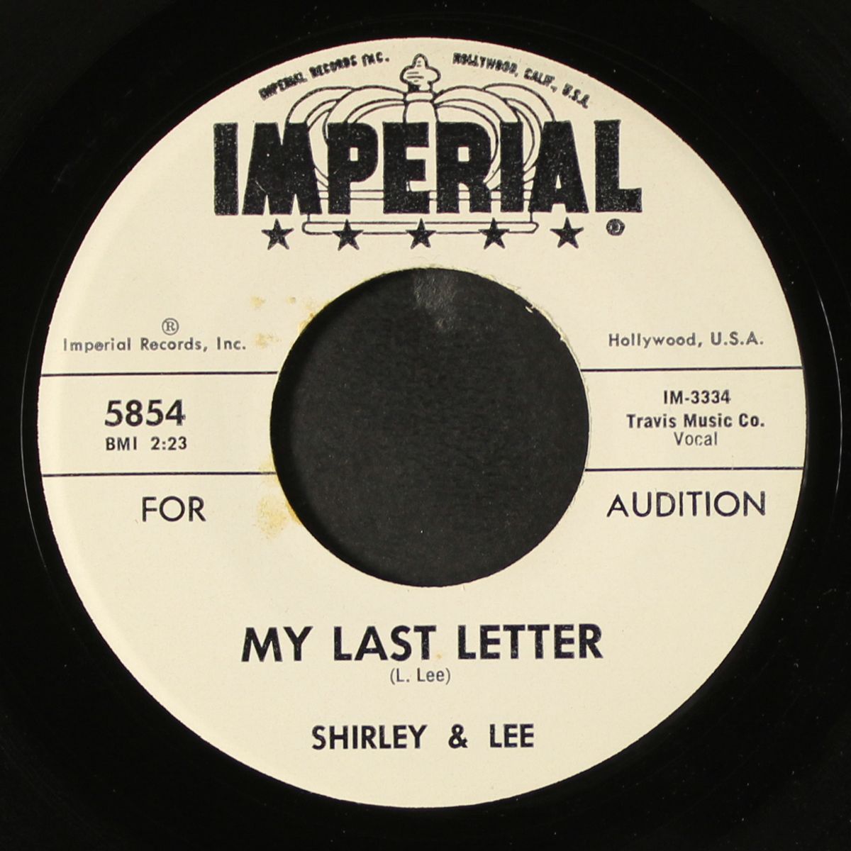 my last letter / i'm old enough by SHIRLEY & LEE