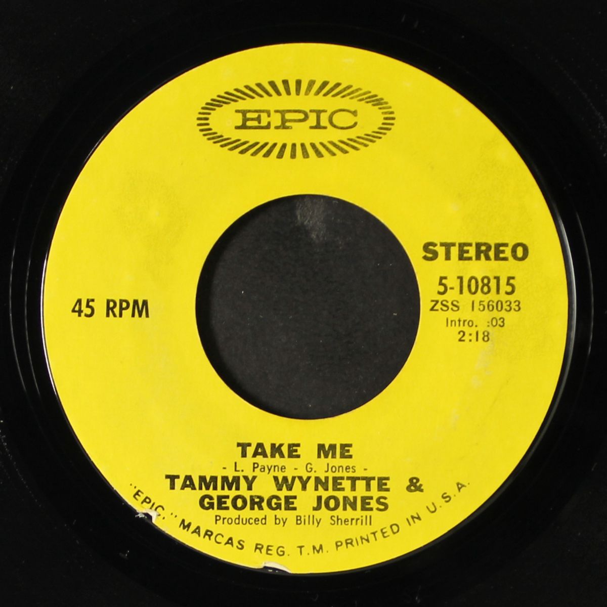 take me / we go together by TAMMY WYNETTE & GEORGE JONES