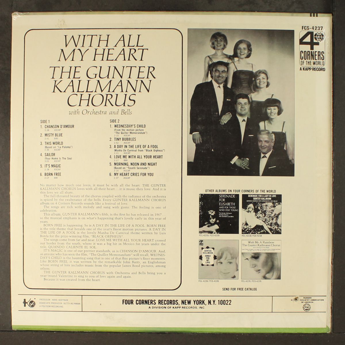 with all my heart by GUNTER KALLMANN CHORUS