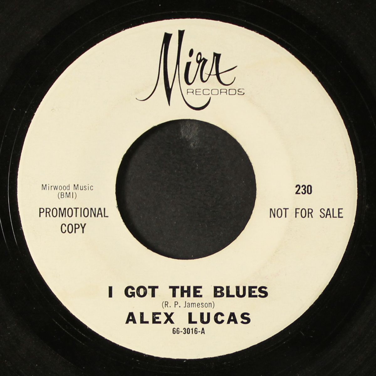 what a cad / i got the blues by ALEX LUCAS