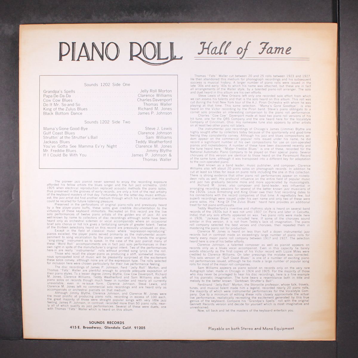 piano roll hall of fame by VARIOUS