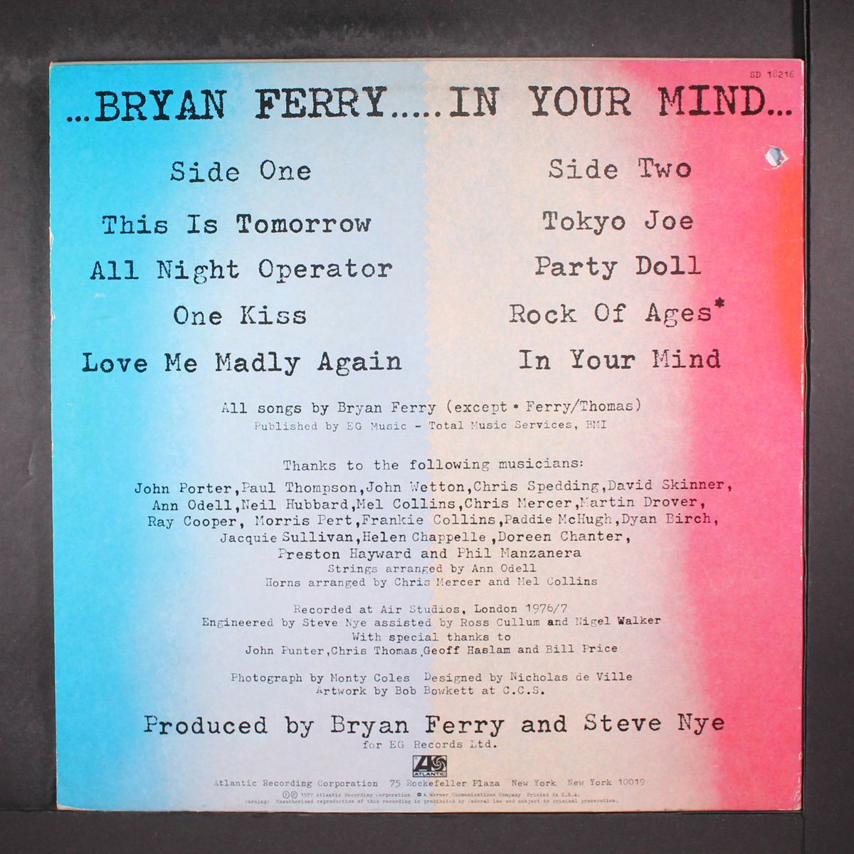 in your mind by BRYAN FERRY