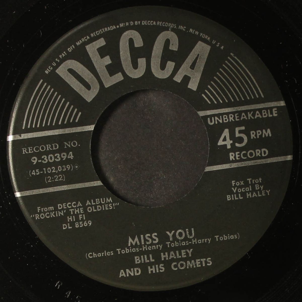 the dipsy doodle / miss you by BILL HALEY