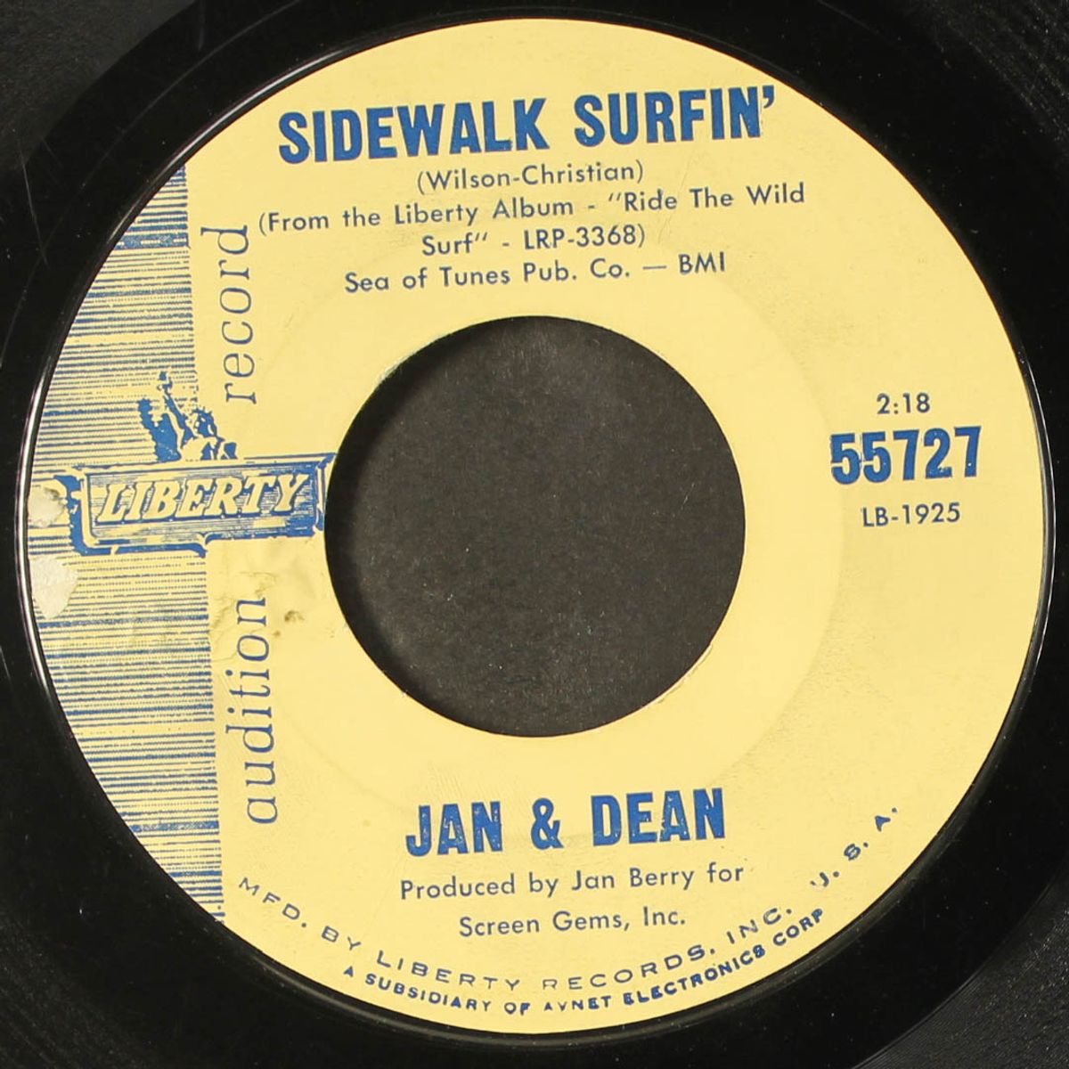 sidewalk surfin' / when it's over by JAN & DEAN