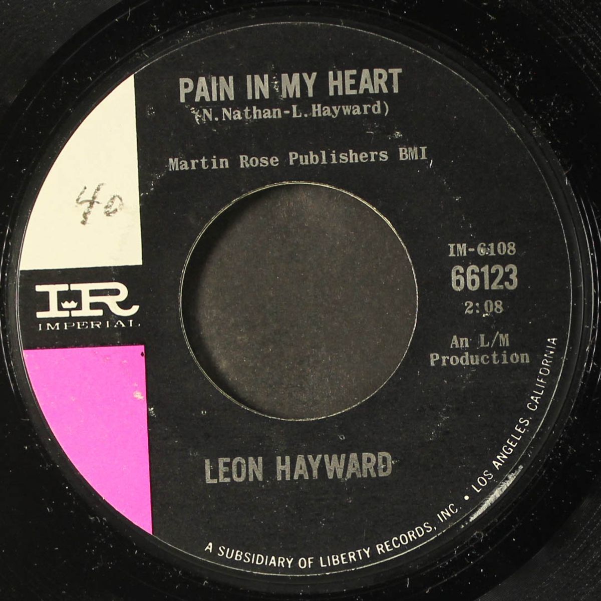 she's with her other love / pain in my heart by LEON HAYWARD