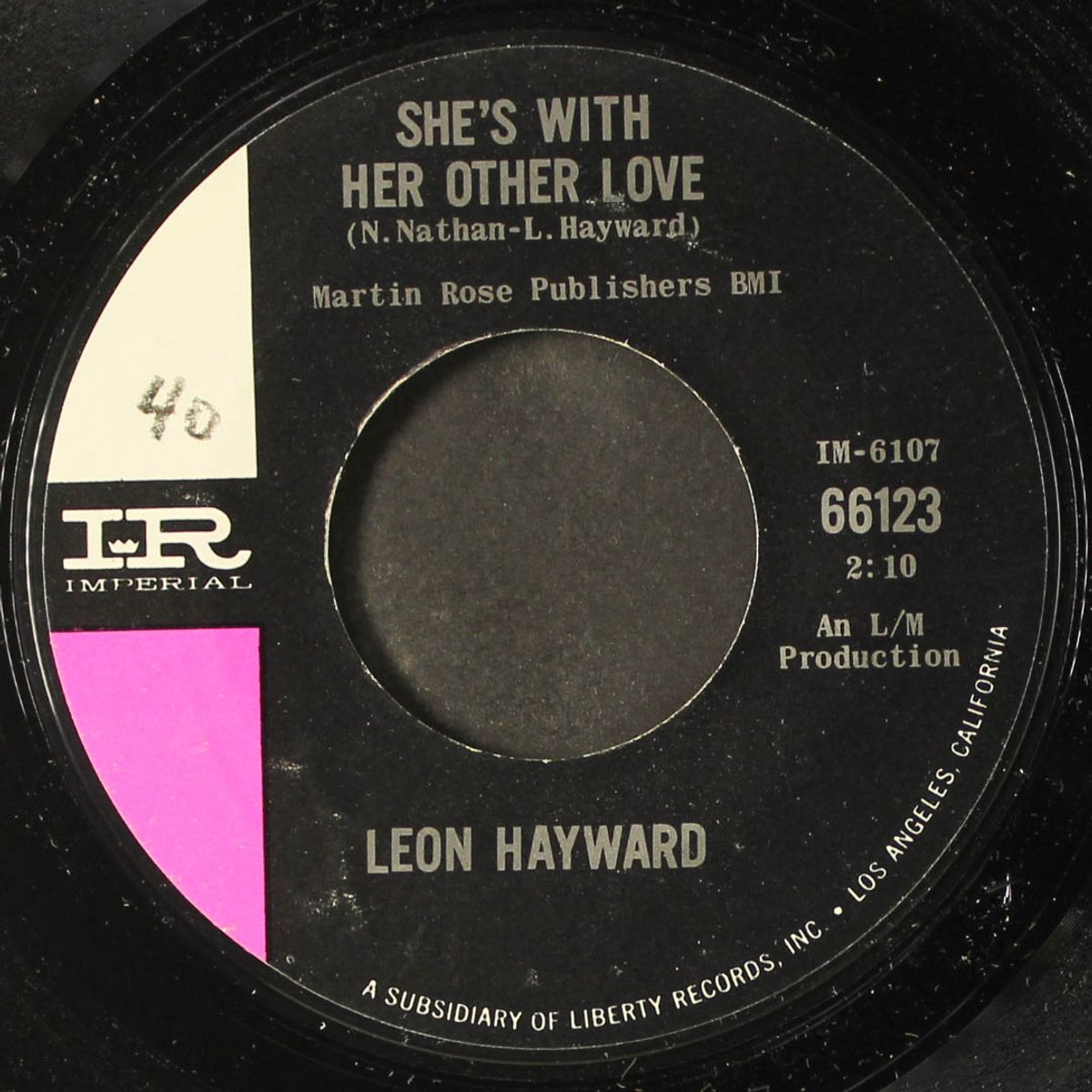 she's with her other love / pain in my heart by LEON HAYWARD