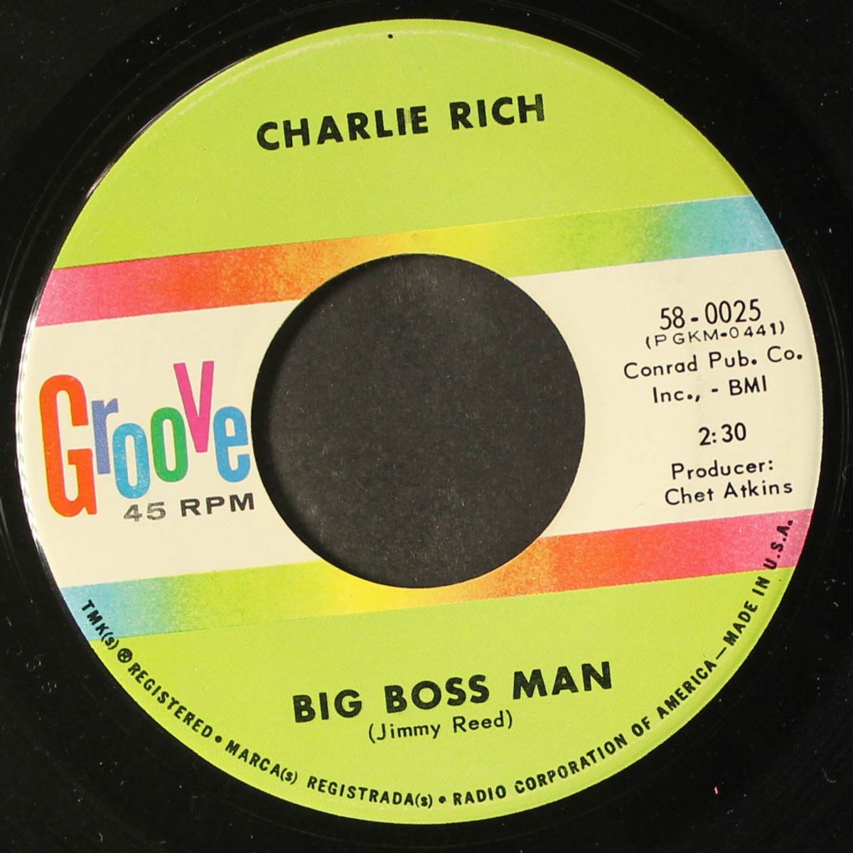 let me go my merry way / big boss man by CHARLIE RICH